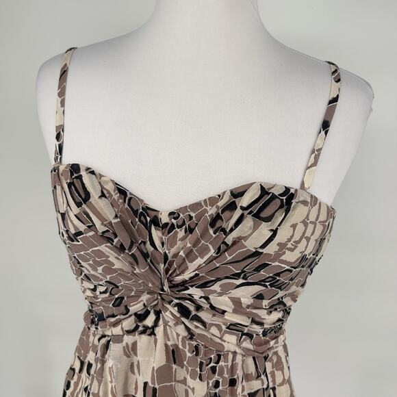 Nanette Lepore Women’s Snakeskin Print Cotton Silk Cami Top Removable Straps 4 - Picture 2 of 13